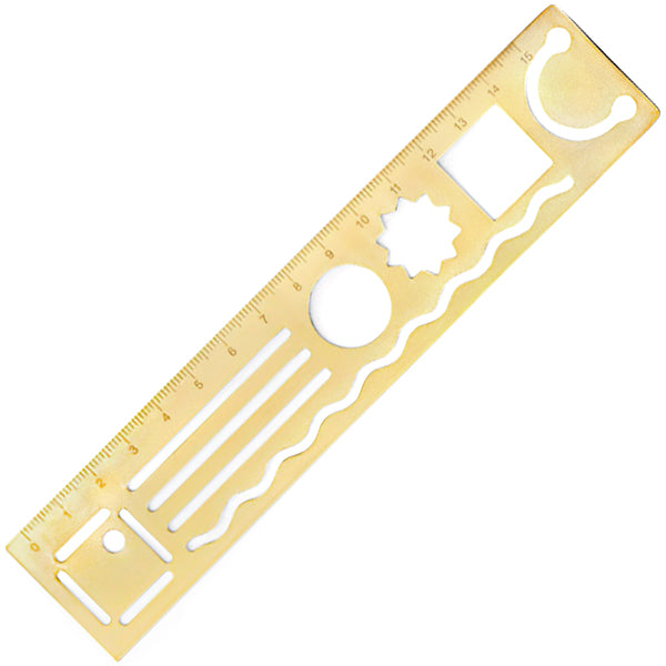 3 In 1 Metal Ruler