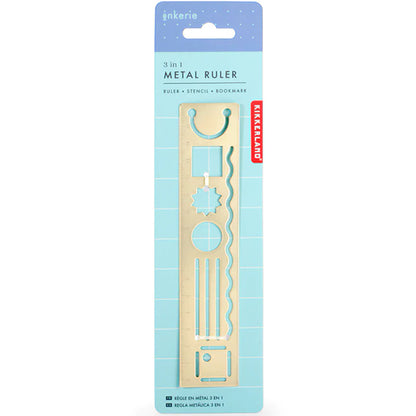 3 In 1 Metal Ruler