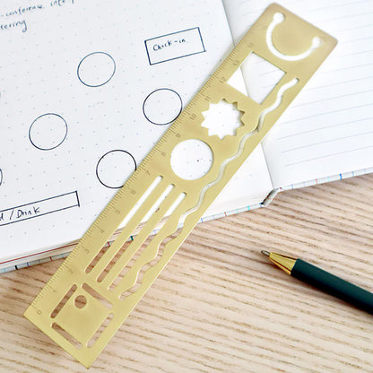 3 In 1 Metal Ruler