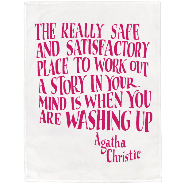 Agatha Christie Tea Towel