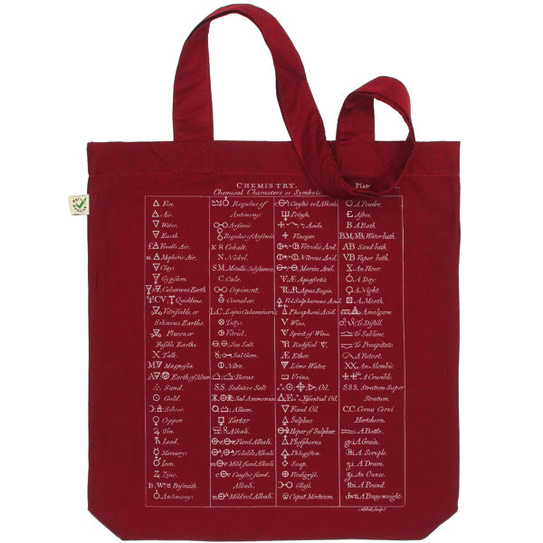 Chemical Symbols Tote Bag