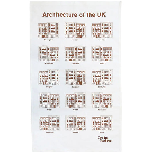 Architecture of the UK Tea Towel