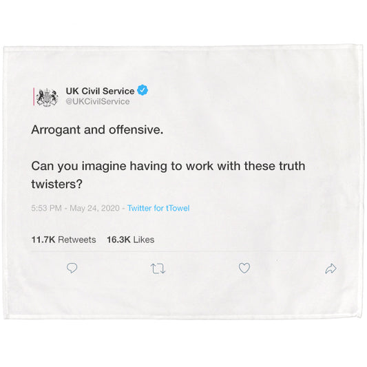 Arrogant and Offensive Tea Towel