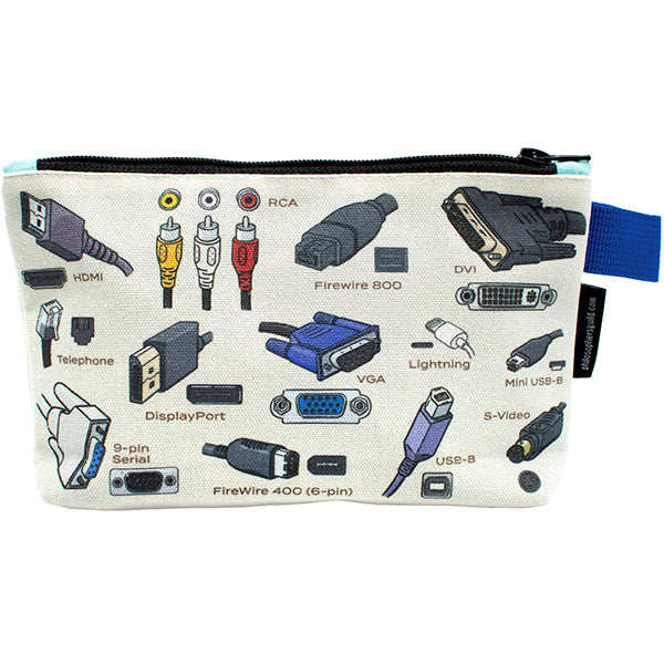 Cables and  Ports Zipped Pouch