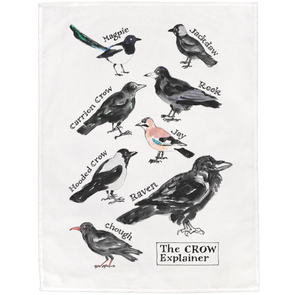 The Crow Explainer Tea Towel