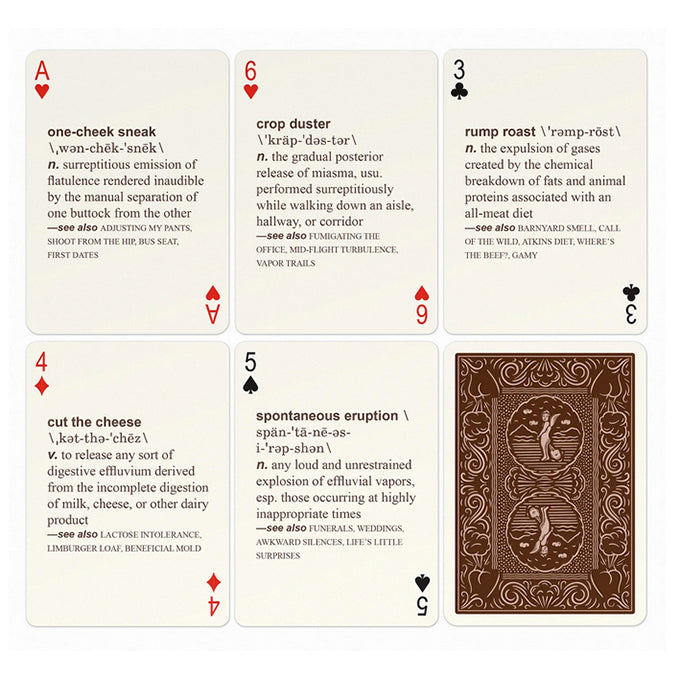 52 Farts Playing Cards