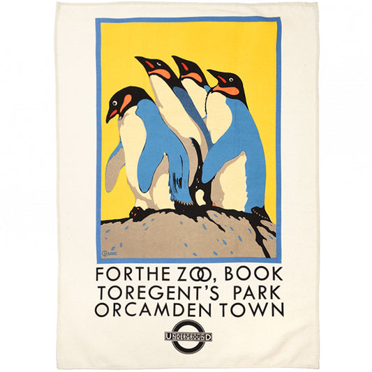 For the Zoo... Vintage London Underground Tea Towel