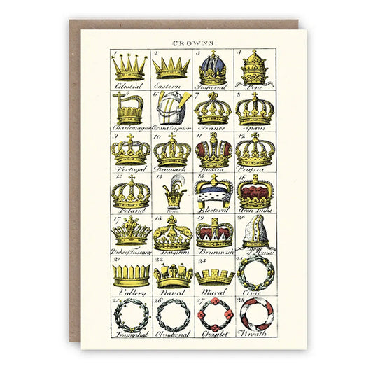 Heraldic Crowns Card