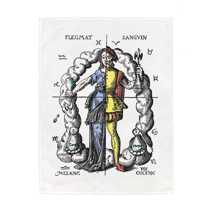 Humours and Zodiac Tea Towel