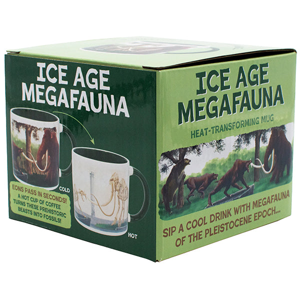 Ice Age Megafauna Heat Transform Mug