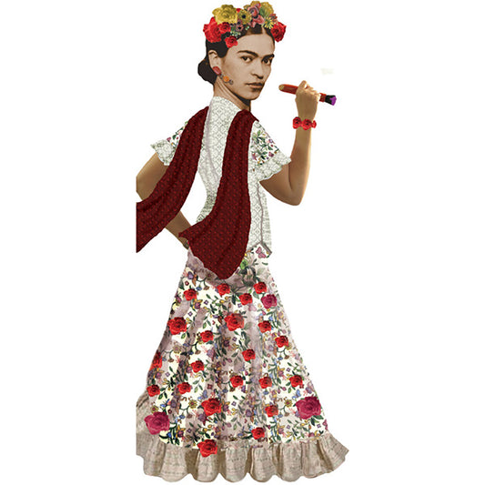 Frida Kahlo Shaped Card