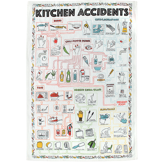 Kitchen Accidents Tea Towel