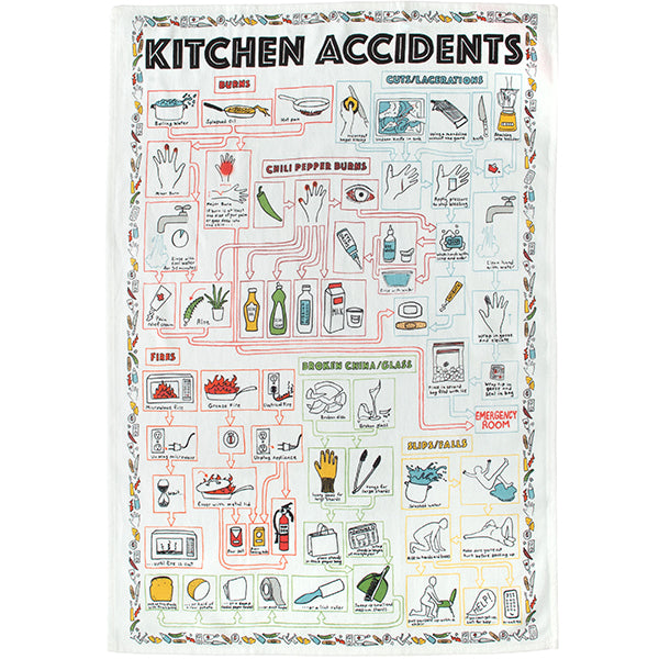 Kitchen Accidents Tea Towel