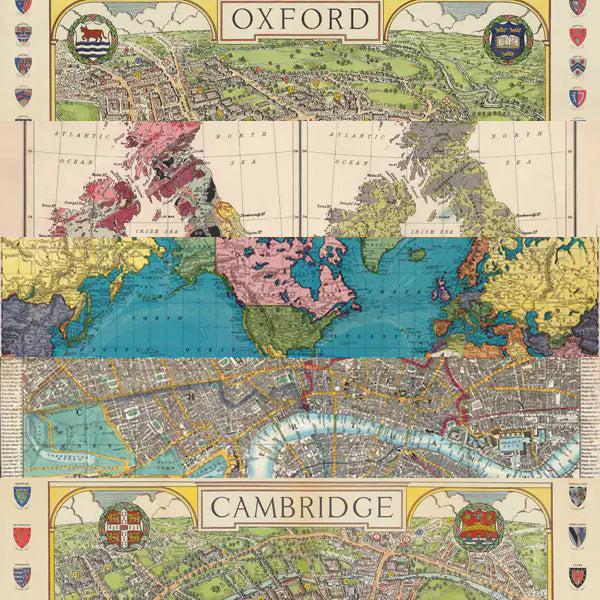 Cambridge Map Wrapping Paper