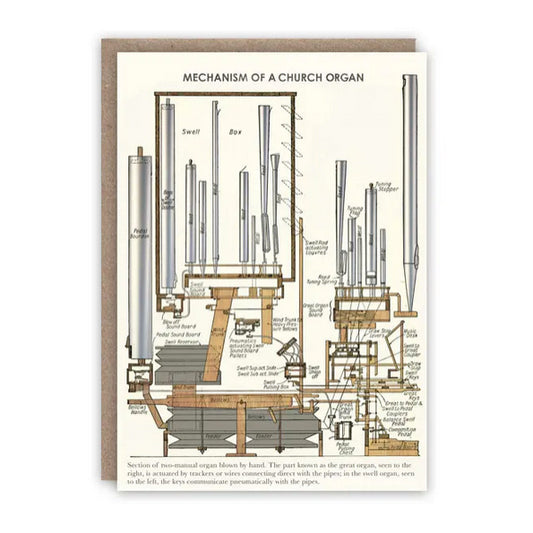 Mechanism of a Church Organ Card