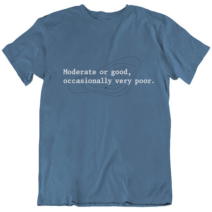 The Shipping Forecast: Moderate or good, occasionally very poor T-shirt