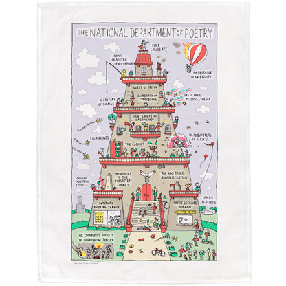 National Department of Poetry - Grant Snider Tea Towel