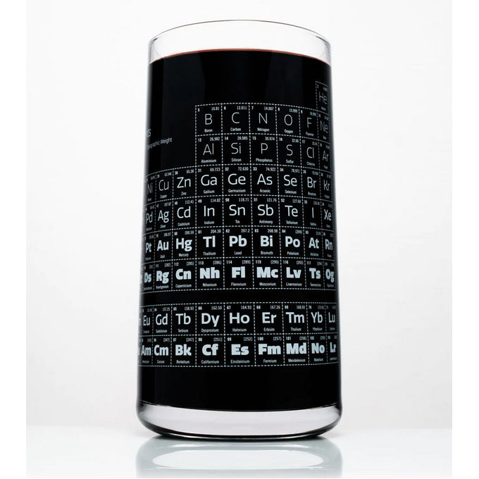 Periodic Table Drinking Glass