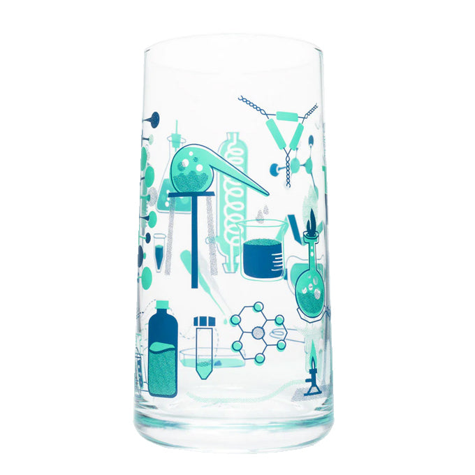 Retro Science Lab Drinking Glass