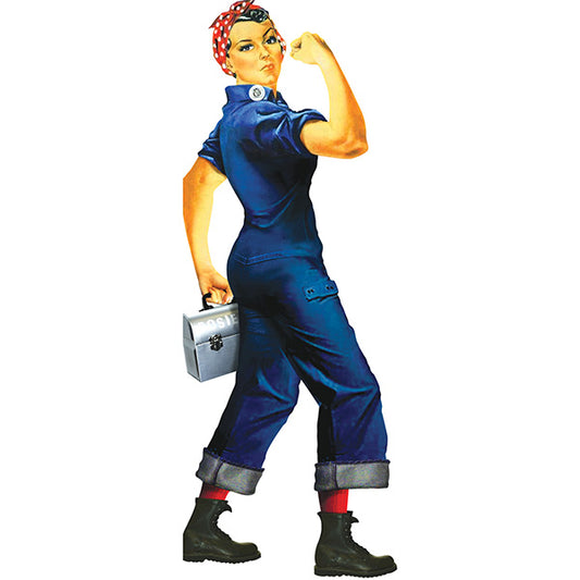 Rosie the Riveter Shaped Card