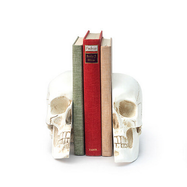 Skull Bookends