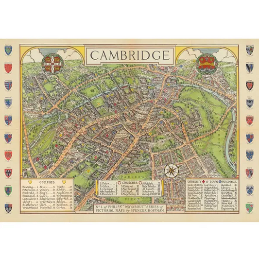 Cambridge Map Wrapping Paper