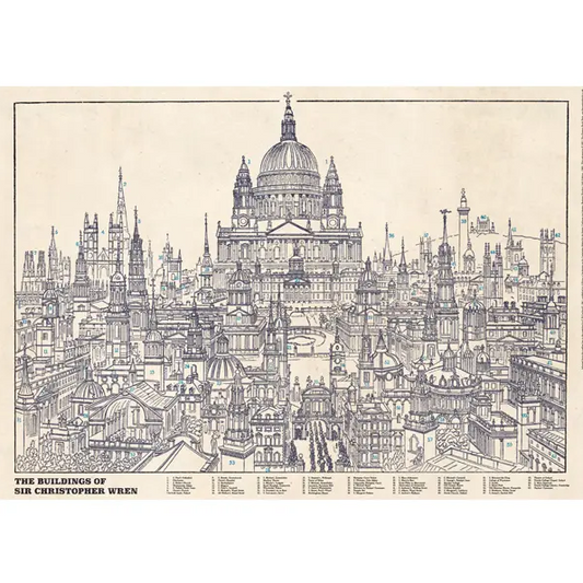 Christopher Wren Buildings Wrapping Paper