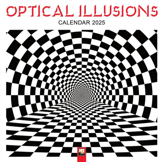 Optical Illusions 2025 Wall Calendar