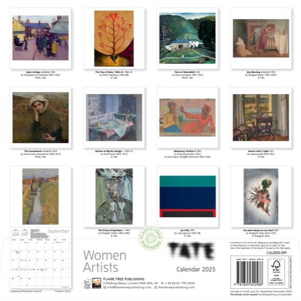 Tate Women Artists 2025 Wall Calendar