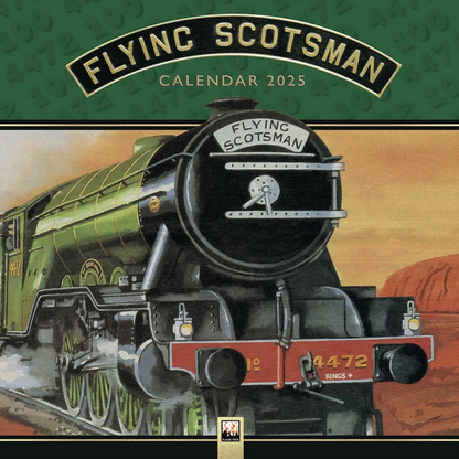 National Railway Museum Flying Scotsman 2025 Wall Calendar