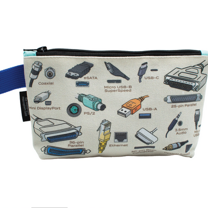 Cables and  Ports Zipped Pouch