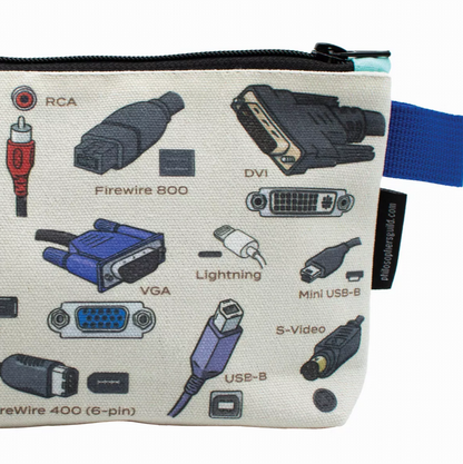 Cables and  Ports Zipped Pouch