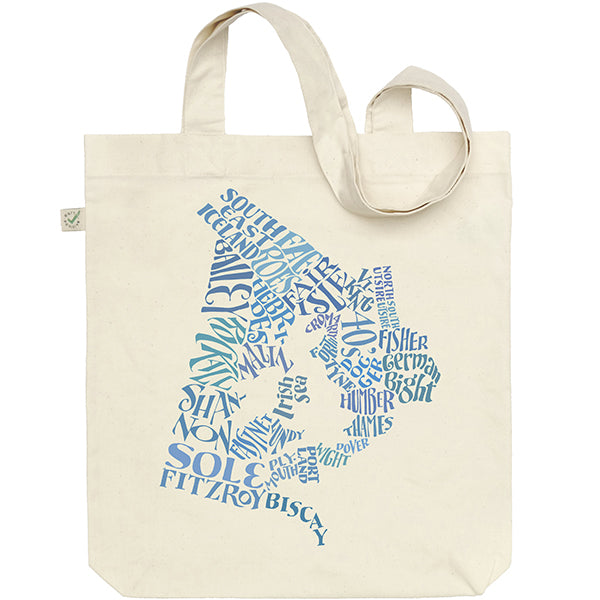 Sea Areas Tote Bag