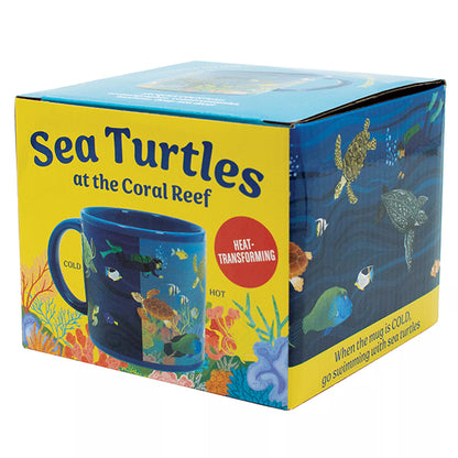 Sea Turtles At The Coral Reef Heat Transform Mug