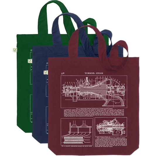 Steam Turbines Tote Bag