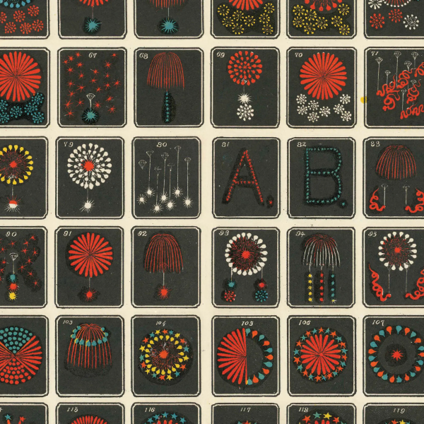 Fireworks Wrapping Paper