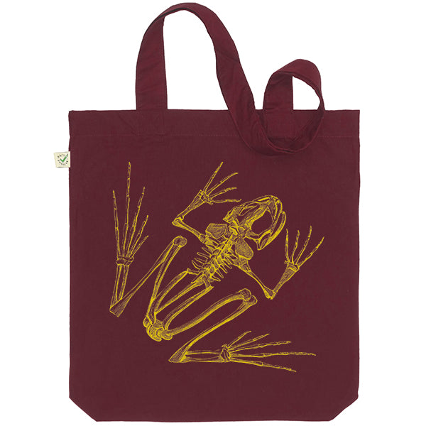 Frog Skeleton Tote Bag