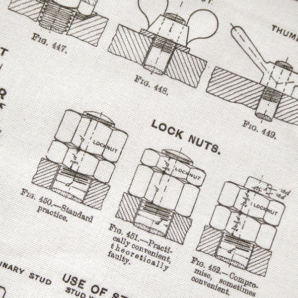 Screws and Bolts Tea Towel