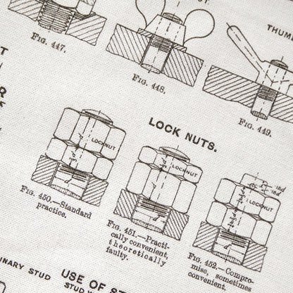 Screws and Bolts Tea Towel