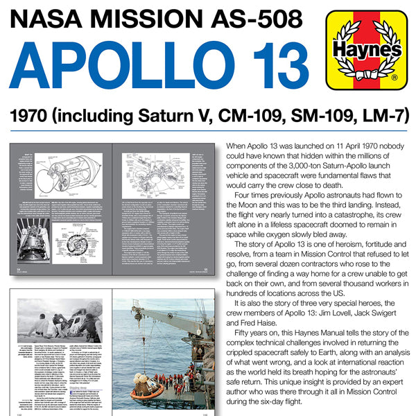 Apollo 13 Manual 50th Anniversary Edition: 1970 (including Saturn V, CM-109, SM-109, LM-7)