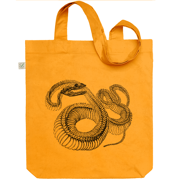 Boa Constrictor Skeleton Tote Bag