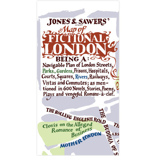 A Map of Fictional London -  now available as a map or poster