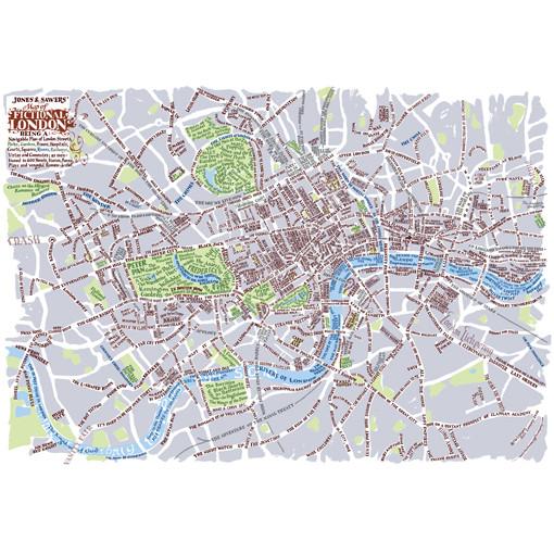 A Map of Fictional London -  now available as a map or poster