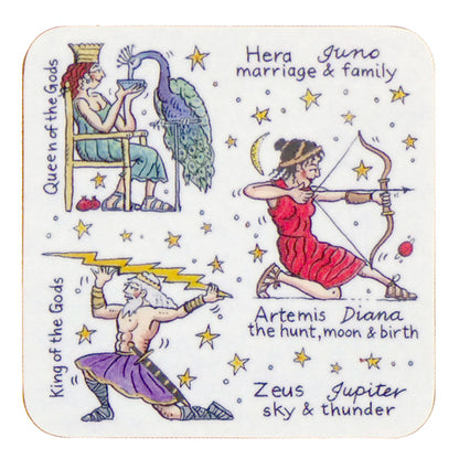 Greek Gods and Goddesses Coasters