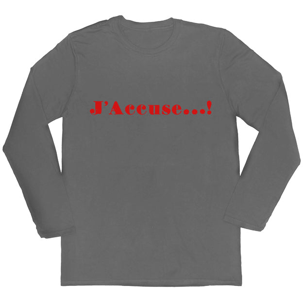 J'Accuse Long-sleeved Unisex T-shirt