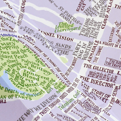 A Map of Fictional London -  now available as a map or poster