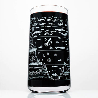 Beneath the Waves Drinking Glass