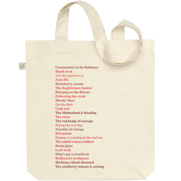 Period Euphemisms Tote Bag