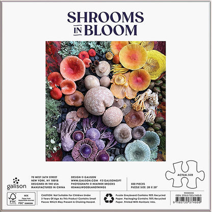 Shrooms in Bloom 500-Piece Jigsaw Puzzle