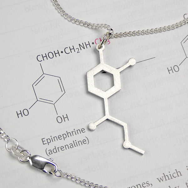 Adrenaline Molecule Necklace Stainless Steel